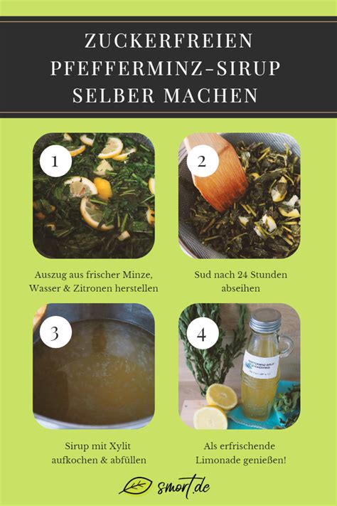 Gesund Erfrischend Pfefferminzsirup Selber Machen Ohne Zucker