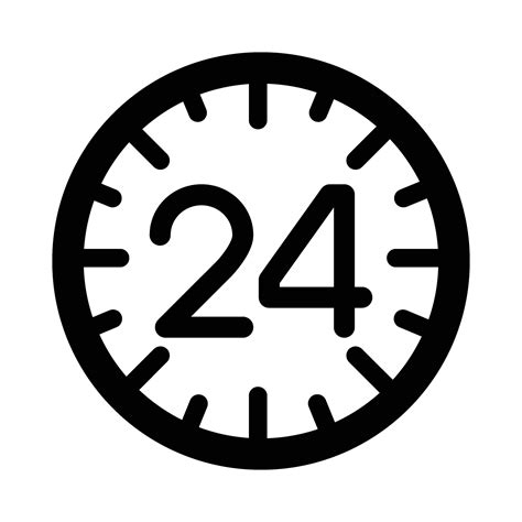 24 Hours Vector Glyph Icon For Personal And Commercial Use 27652941