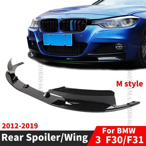 M Style Front Bumper Lip Guard Cover Chin Deflector Refit For BMW 3 F30