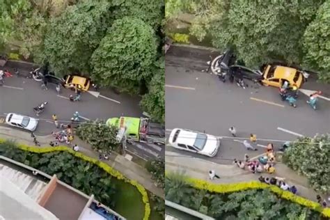 Impresionante Accidente Múltiple En Medellín Dejó Seis Heridos Infobae