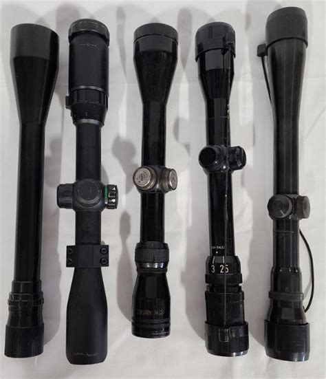 Collection Of 5 Assorted Gun Scopes