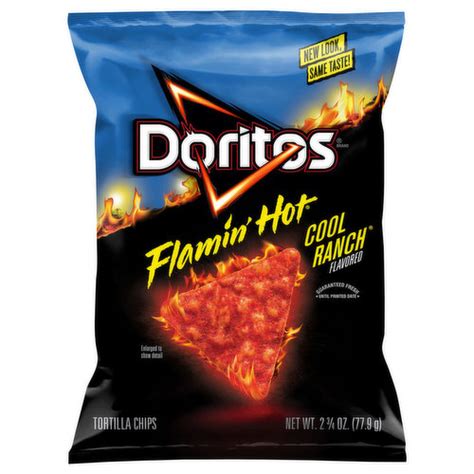 Doritos Tortilla Chips Flamin Hot Cool Ranch Flavored Brookshire S