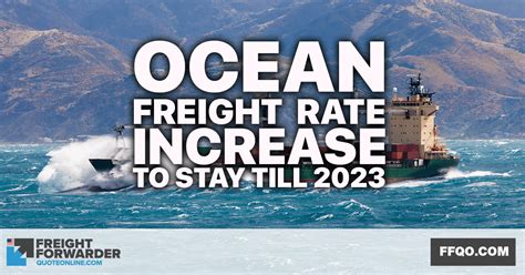 Ocean Freight Rate Increase In 2021 Likely To Stay Until 2023