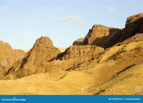 Desert Mountain Landscape, Jordan Stock Photo - Image: 64585210