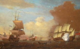 Naval Battle Scene By Peter Monamy On Artnet