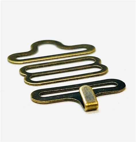 Set Of 6 Adjustable Bow Tie Hardware Clip Sets Bronze Color Metal Etsy