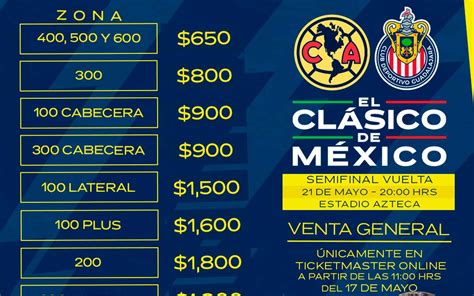 Venta De Boletos Vuelta De Semifinal Am Rica Vs Chivas Club