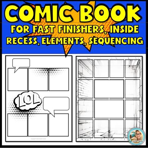 Comic Strip Templates Blank Comic Book Pages Lesson Teachers Brain