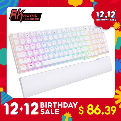 Royal Kludge Rk Wireless Bluetooth Mechanical Keyboard Three Mode Rgb Hot Swap Gaming Keyboard