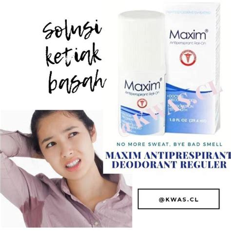 Jual Maxim Antiperspirant Maxim Roll On Maxim Deodorant Shopee