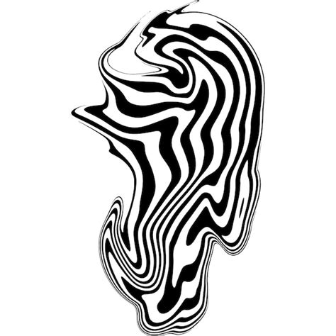 Premium Photo | Abstract wave concept black and white illustration ...