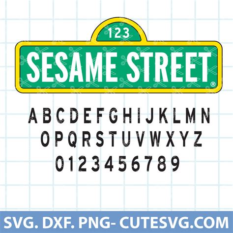 Sesame Street SVG | Sesame Street Font SVG | Sesame Street Alphabet