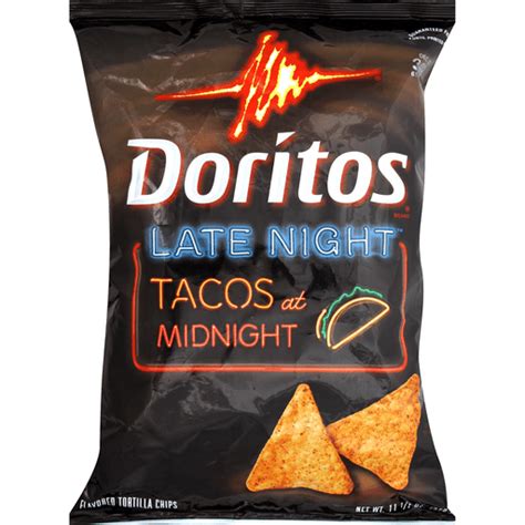 Doritos Tortilla Chips, Flavored, Late Night Tacos at Midnight ...