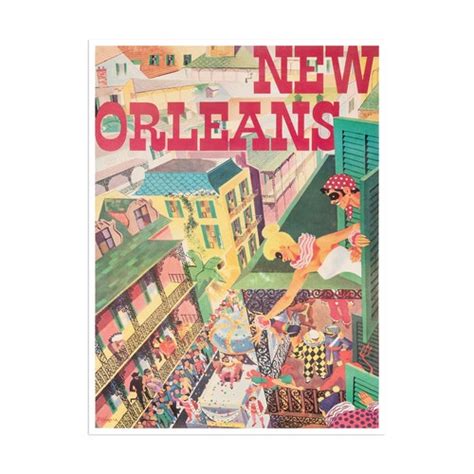 New Orleans Travel Poster Wall Art Print Home Decor Zt608 Etsy