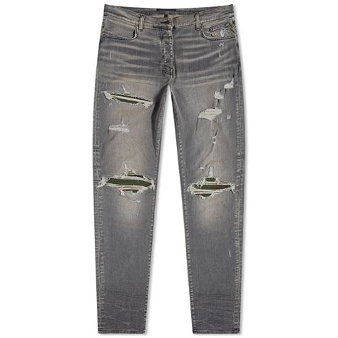 Amiri Mx1 Camo Jeans Grey End Ar