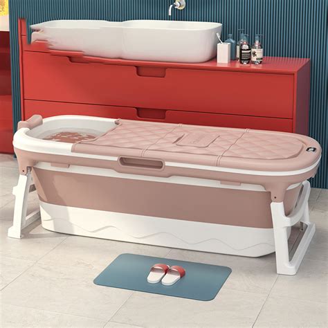 Gurgle пластиковая ванна для взрослых, 138cm розовый портативная ...