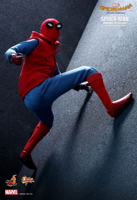 Spider Man Homemade Suit Aus Dem Film Spider Man Homecoming Von Hot Toys Tom Holland Mms