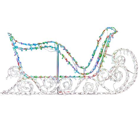 Holidynamics - SALE!!! Dynamic RGB In-depth 3D Sleigh 72"