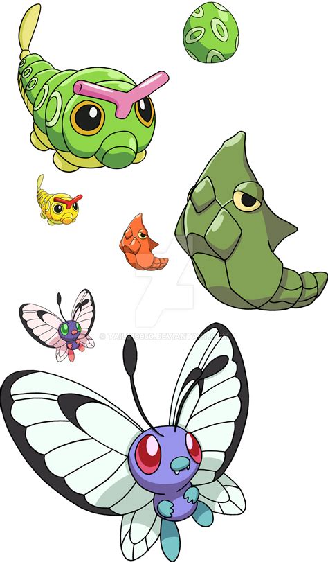 010 011 And 012 Caterpie Evolutionary Line By Tails19950 On DeviantArt