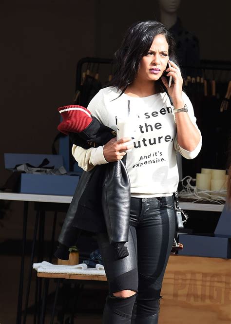 Christina Milian in Leather shopping -18 | GotCeleb