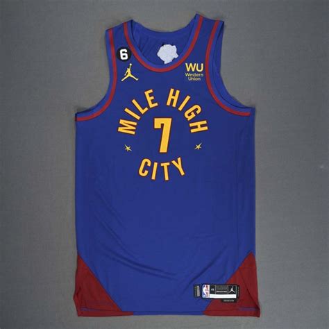 Reggie Jackson - Denver Nuggets - Game-Worn - Statement Edition Jersey ...