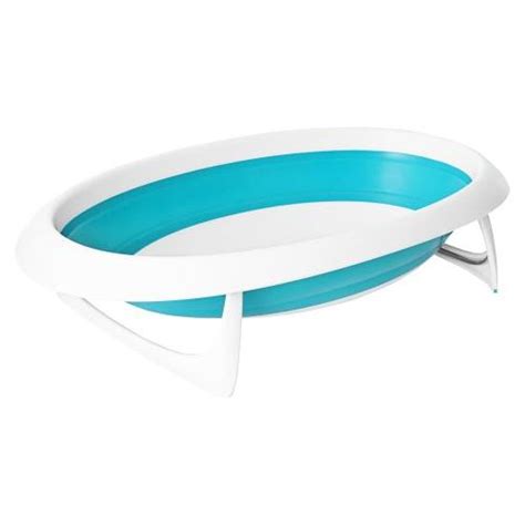 Boon Naked Collapsible Baby Bathtub Blue Blue White