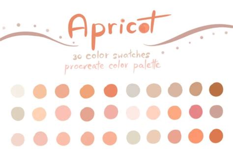 Apricot Procreate Color Palettes Graphic By Wanida Toffy Creative