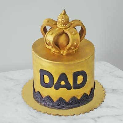 Happy Birthday Dad Fondant Cake 1.5 Kg : Gift/Send Fresh Gifts Online ...