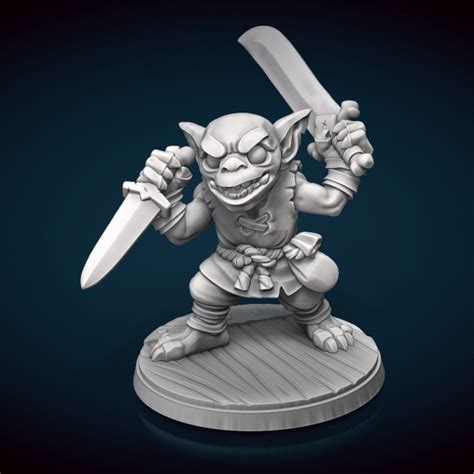 3D Printable Goblin Raider Miniature by Stonehaven Miniatures