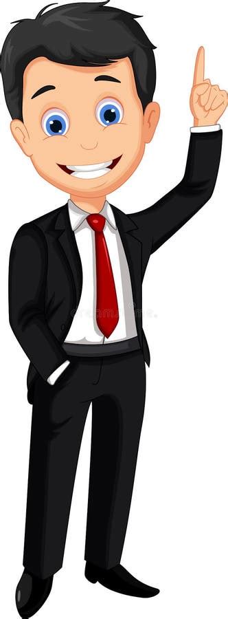 Business Man Cartoon Thumb Up Stock Illustration - Illustration of ...