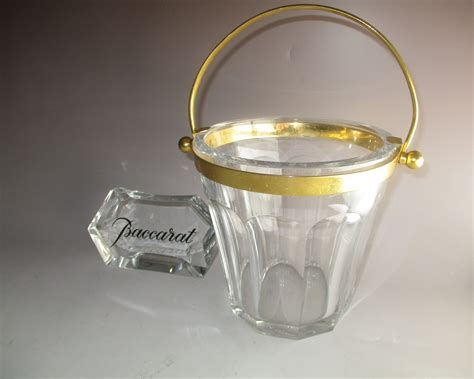 Baccarat Harcourt Versailles Ice Bucket With Gold Metal Band Etsy