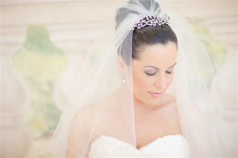 High Bun With Cathedral Veil