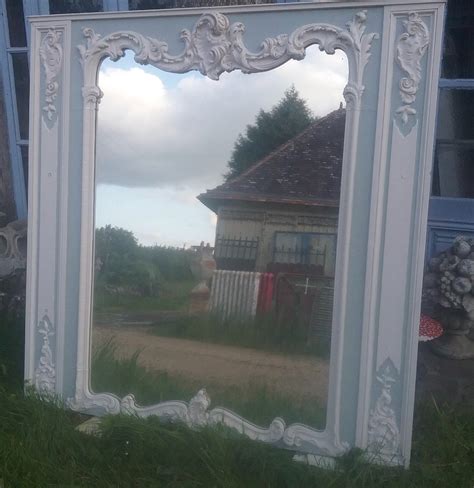 Proantic Trumeau Ou Et Miroir En Bois Style Louis XV