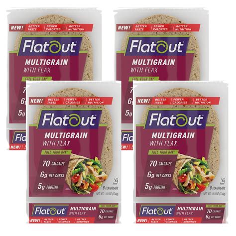 Buy Flatout Flatbread Multigrain With Flax Perfect For Use As