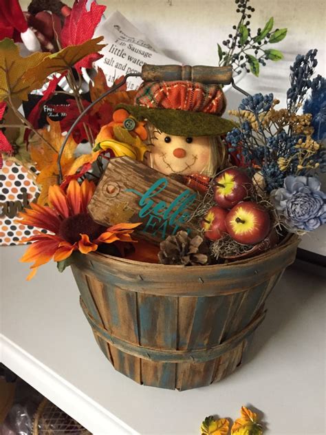 Hello Fall apple basket repurposed in 2022 | Fall apples, Apple baskets, Crafts