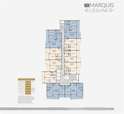 Marquis Elegance 2nd to 8th Floor Plan