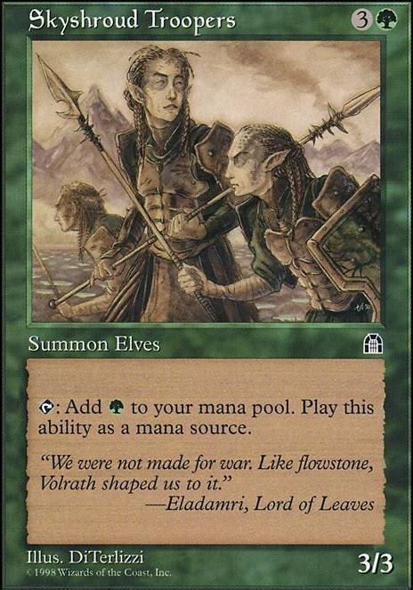 Elf Mana Dorks Database Commander Edh Mtg Deck