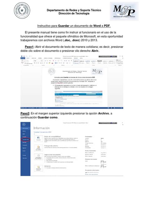 Tutorial Conversion Word To PDF PDF | PDF 