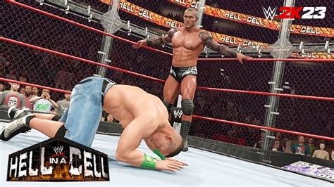 Wwe 2k23 Simulation Randy Orton Vs John Cena Hell In A Cell 2009