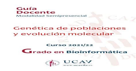 Genética de poblaciones y evolución molecular PDF Document