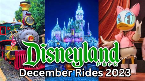 DISNEYLAND RIDES 2023 - DECEMBER - 4K 60FPS POVS | RIDES & ATTRACTIONS ...