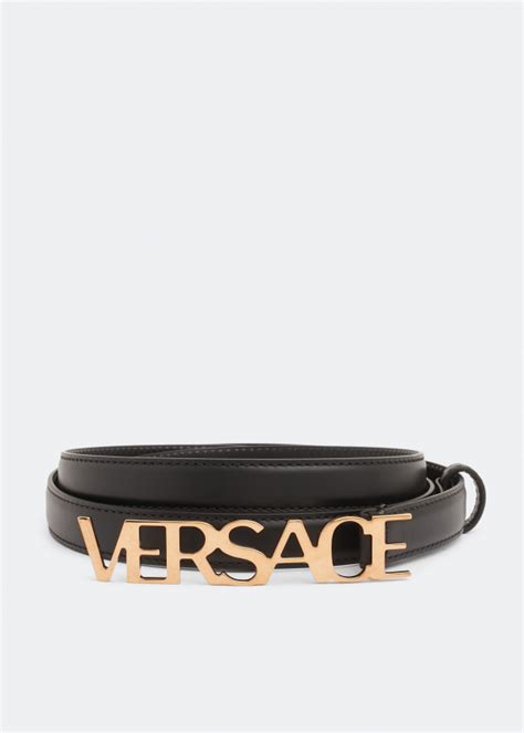 Versace Logo belt for Men - Black in UAE | Level Shoes