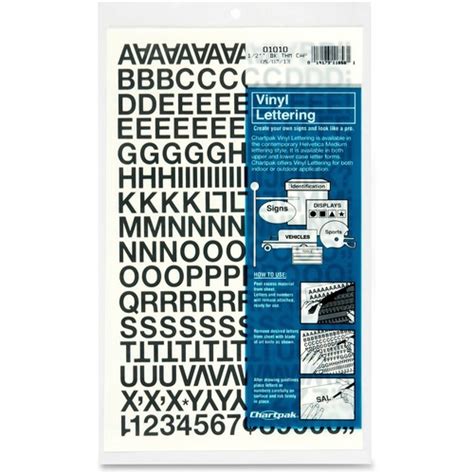 Chartpak Vinyl Helvetica Style Letters Numbers Self Adhesive