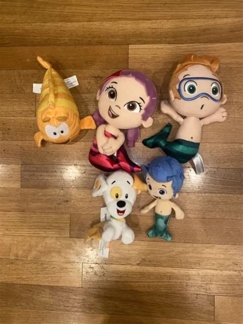 Nick Jr Bubble Guppies Plush Lot Gil Molly Puppy Mr Grouper Hot Sex