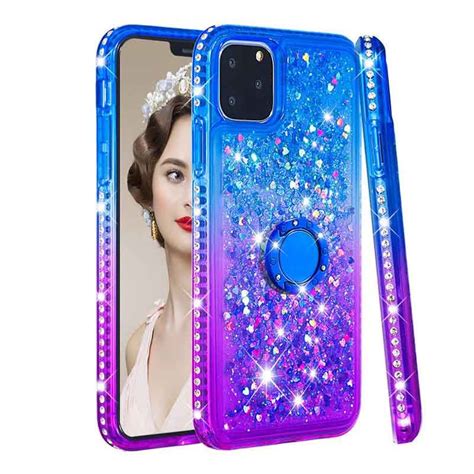 Tpu Cases For Iphone 11 Pro Max Shockproof Anti Scratch Glitter Liquid Quicksand Waterfall