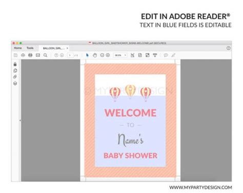 Hot Air Balloon Bring A Book Card Printables My Party Design
