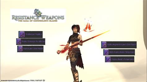 Ffxiv Rdm Relic Weapon All Stages Youtube