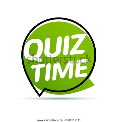 Quiz Time Icon Concept Vector Sign Stock Vector (Royalty Free ...