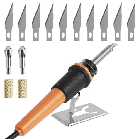13 22Pcs Electric Hot Knife Cutter Tool Set 30W Wired Multipurpose Stencil Cutter Wood Burning