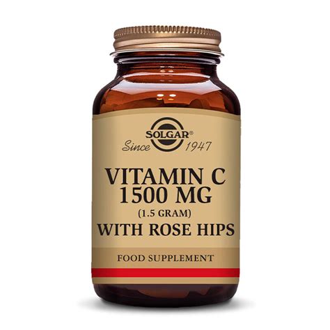 Solgar Vitamín C 1500 mg se šípky 180 tablet | BENU.cz